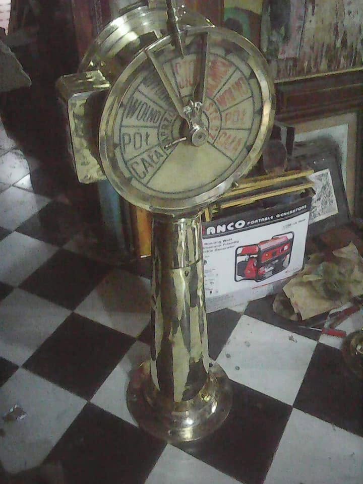 Original Vintage Brass Ship Telegraph
