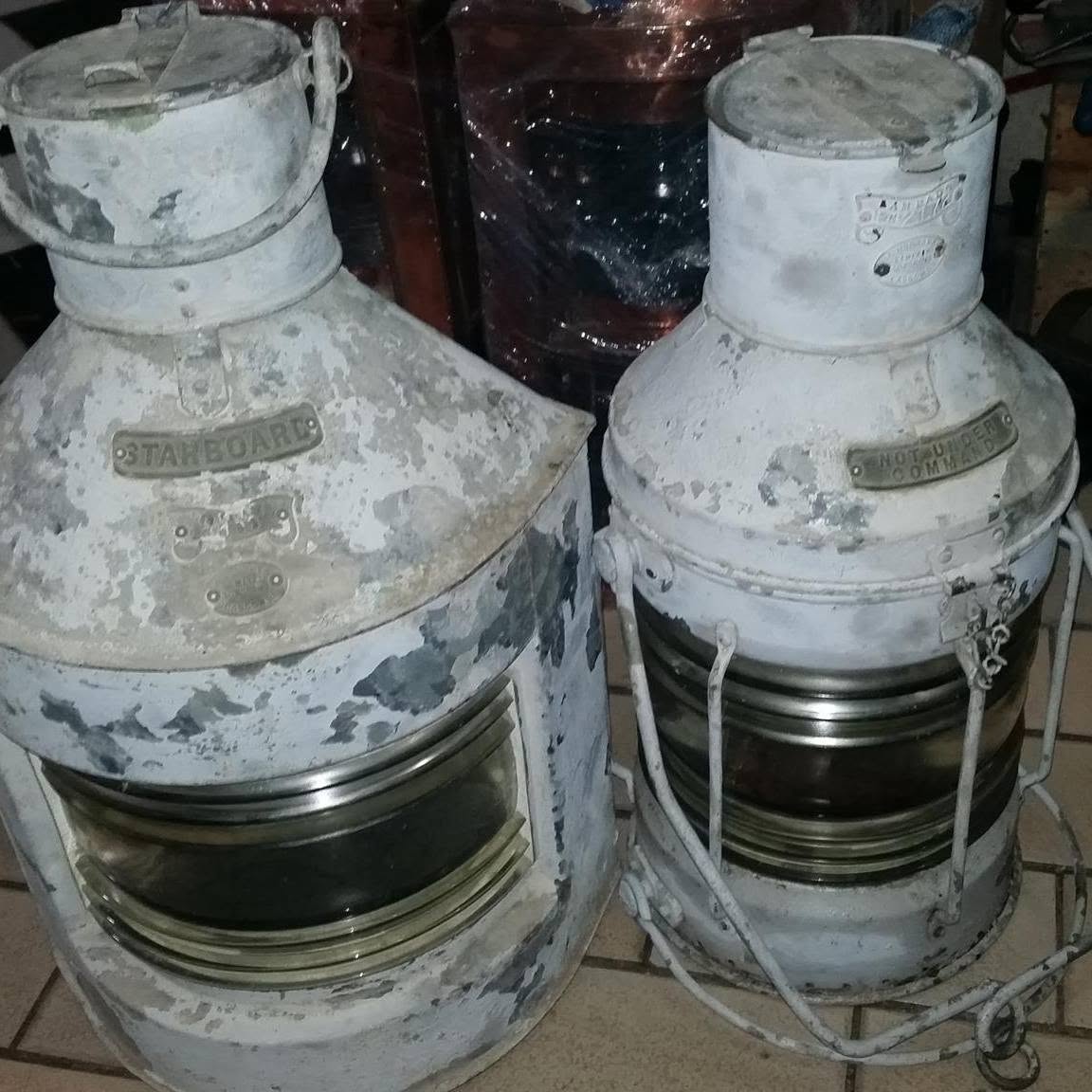 Original Vintage Ship Lantern