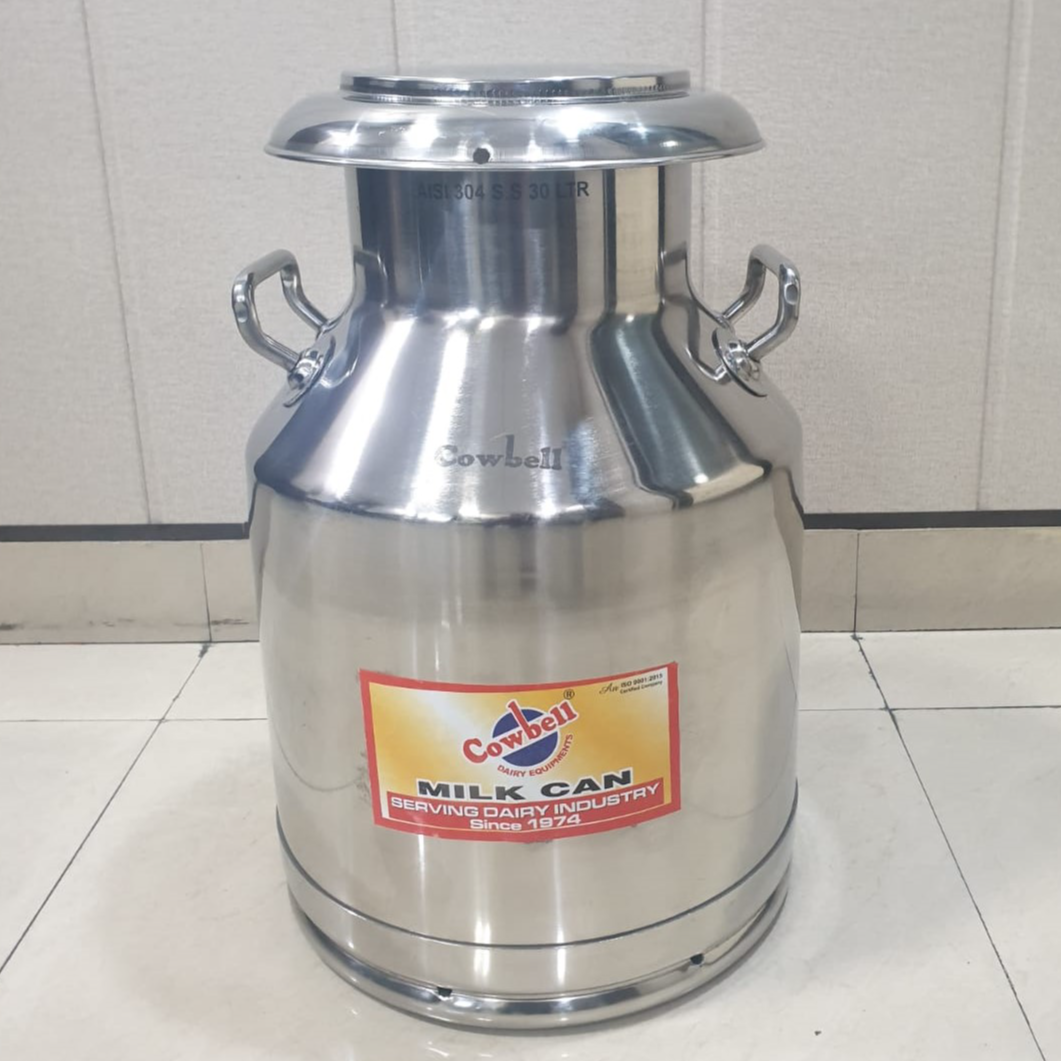 Stainless Steel Milk Can Capacity 30 Litre
