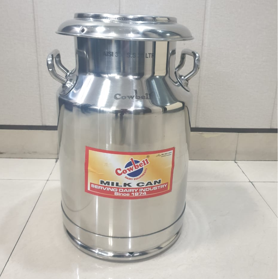 Stainless Steel Milk Can Capacity 20 Litre
