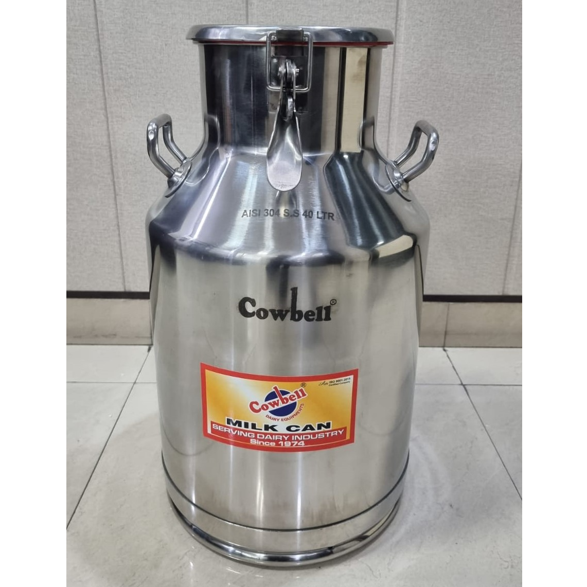 Stainless Steel Milk Can Capacity 40 Litre ( Locking Type )