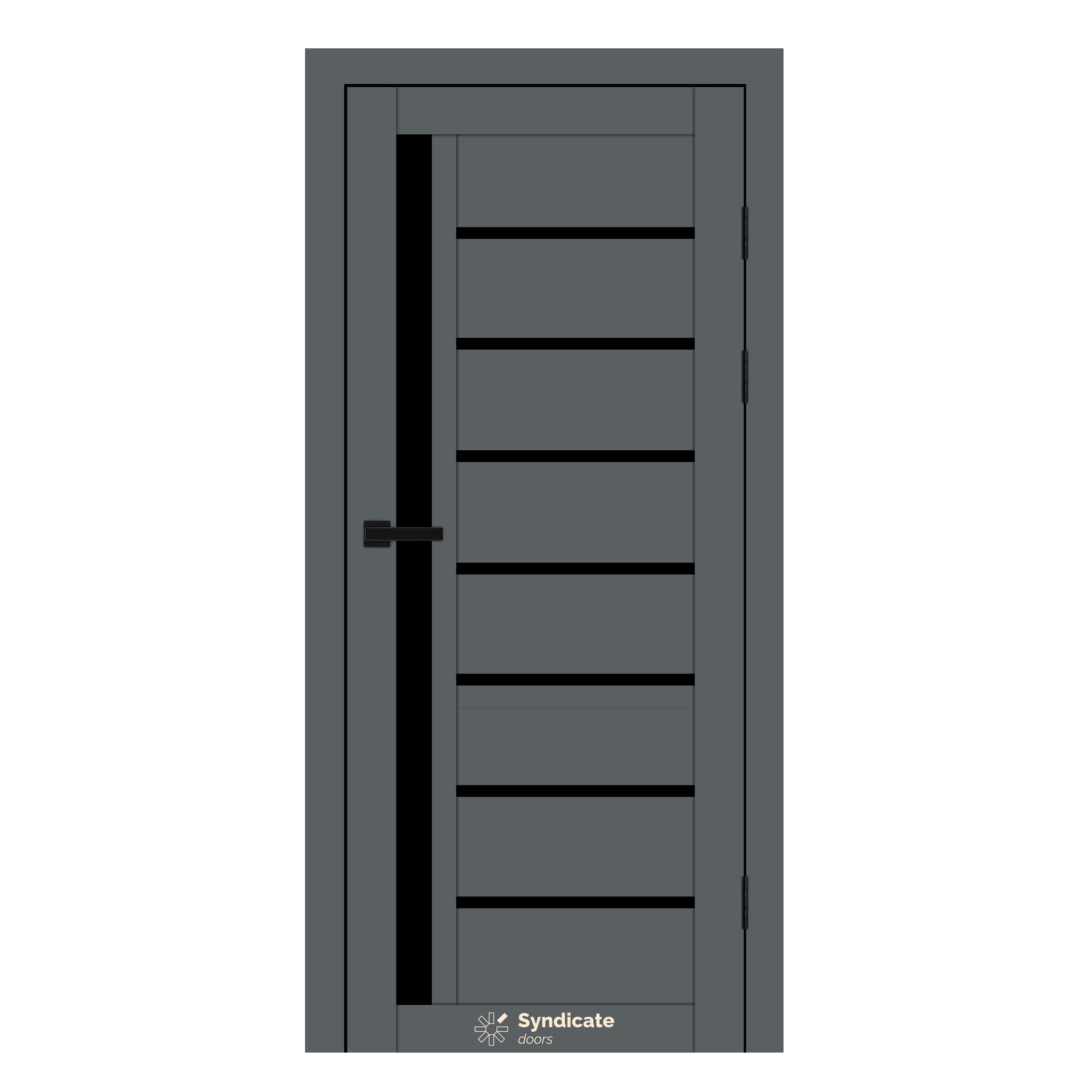 Interior door SD-PVC-101 Emalia grafitico