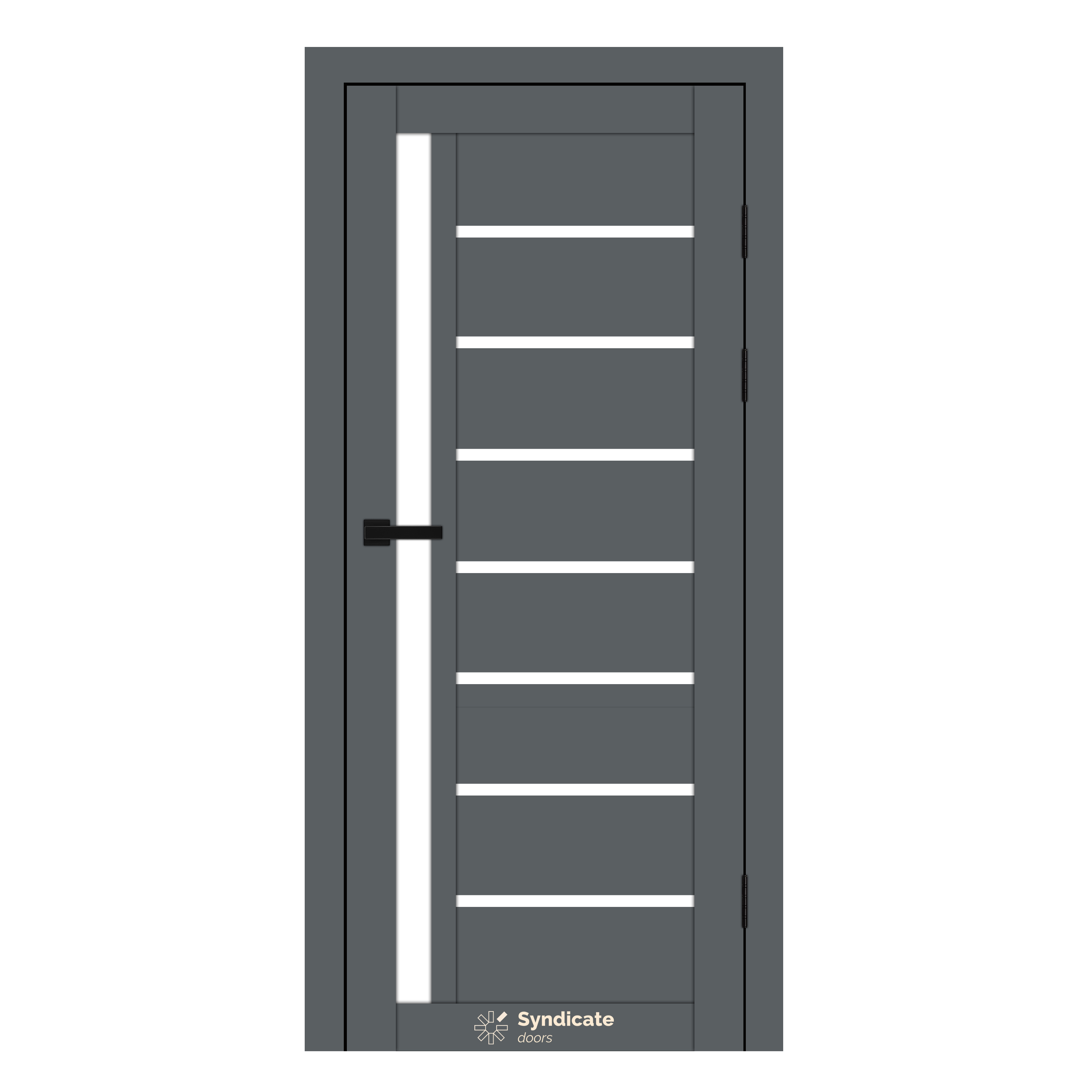Interior door SD-PVC-101 Emalia grafitico
