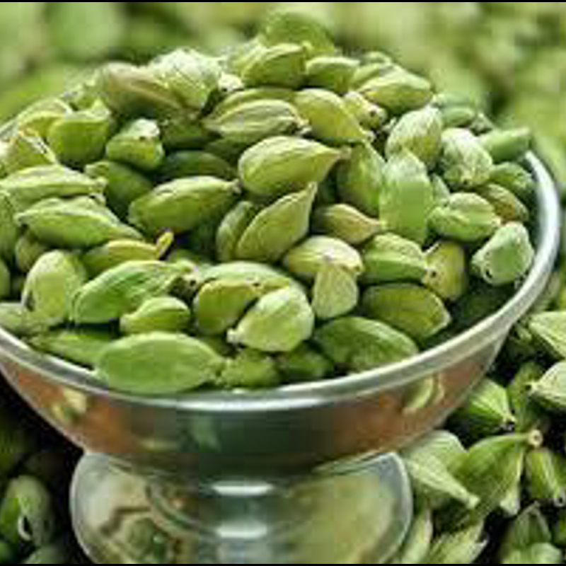 Fresh Green Large Alleppey Bold & Extra Bold Cardamom  8mm - 10 mm