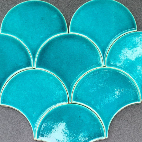 fish scale handmade tiles