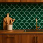 fish scale handmade tiles