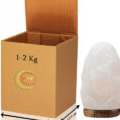 RMY Himalayan 1-2kg white salt lamp