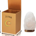 RMY Himalayan 2-3kg white salt lamp