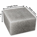 RMY Natural Grey Himalayan Salt Block 10x10x5cm