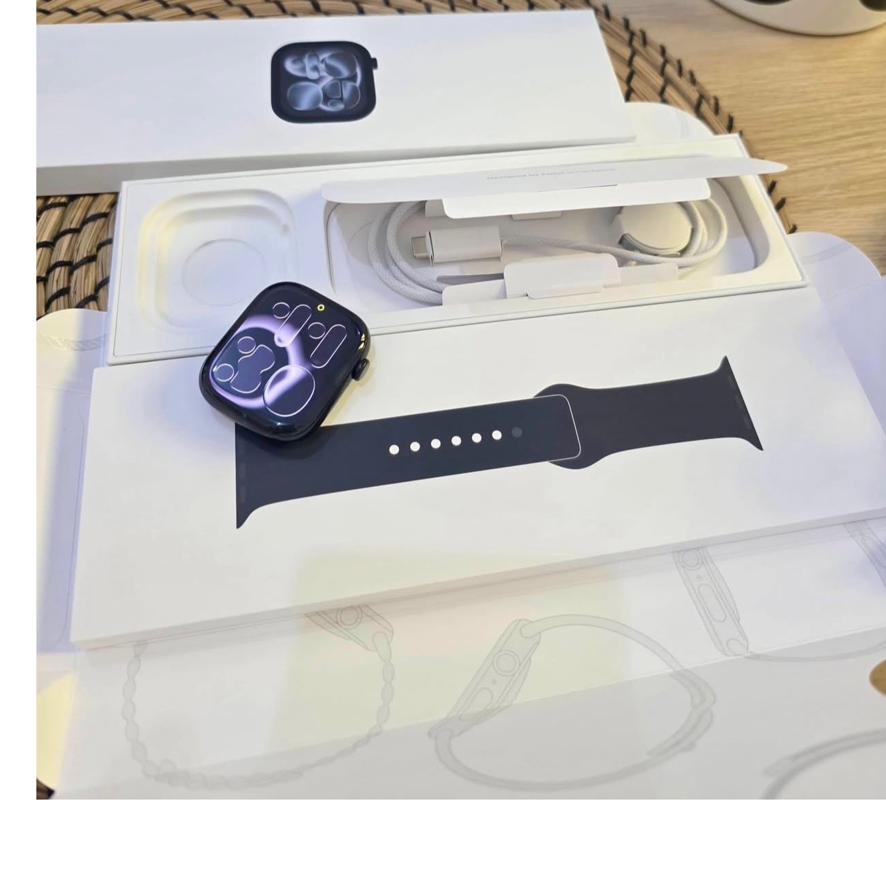 Apple Watch Series 11 [GPS 46mm] Smartwatch with Jet Black Aluminum Case with Black Sport Band