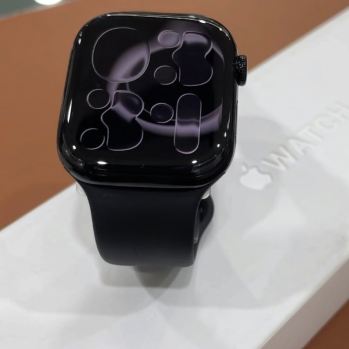 Apple Watch Series 11 [GPS 46mm] Smartwatch with Jet Black Aluminum Case with Black Sport Band