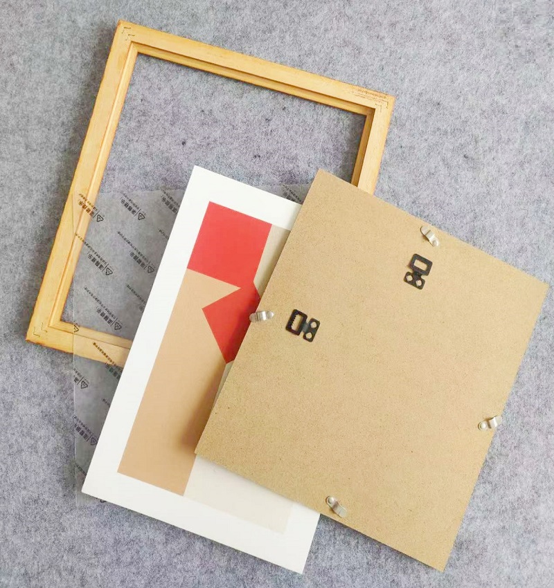 A 4  Xuan Paper  Japanese Sumi-E Painting Paper Calligraphy  Shu Dao Paper Red Burlywood Rosewood Color Normal Solid Wooden Mounted Painting Frame