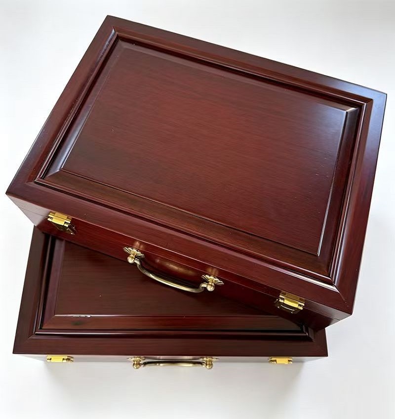 xuan paper Folding Album for Painting Calligraphy Redwood Solid wood Package Gift box  Set