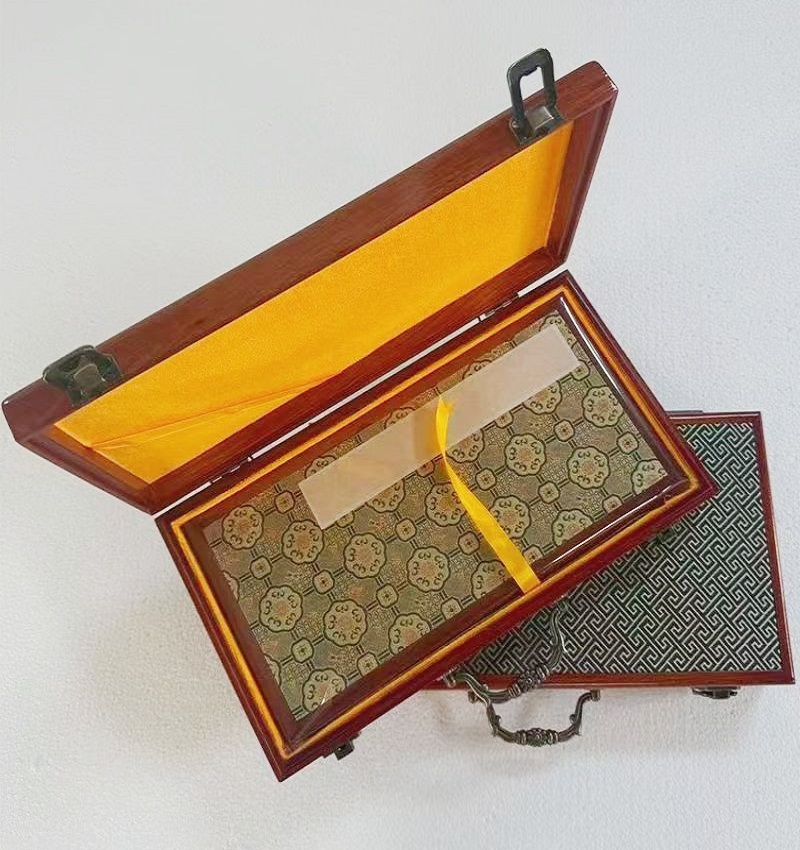 32*16cm Xuan Paper Rice Paper Art Paper Calligraphy Painting Paper Sumi- E Paper Brochure list Album Red Wooden Box Set
