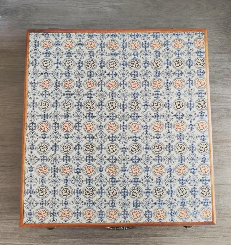 37*37*2.5cm Xuan Paper  Album Square  Luxury  Jewelry Silk Cloth  Song Brocade Package Box