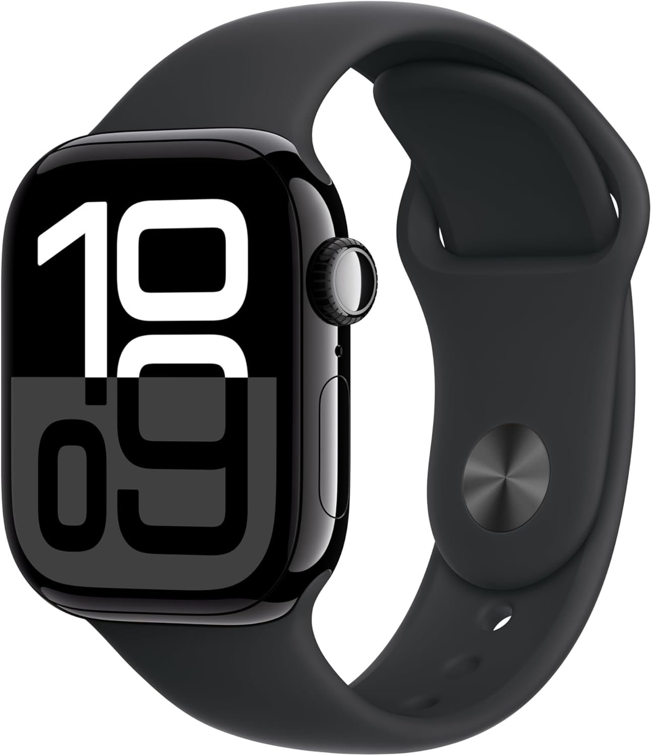 Apple Watch Series 11 [GPS+Cellular, 46mm] - Jet Black Aluminium Case with Black Sport Band, M/L