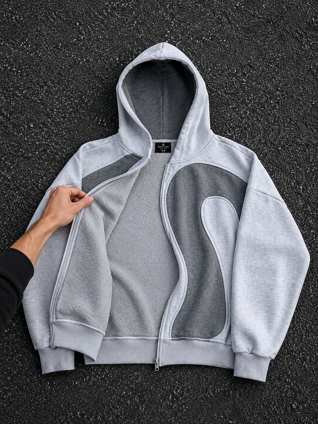 Pure Cotton 300 GSM Zip Hoodie