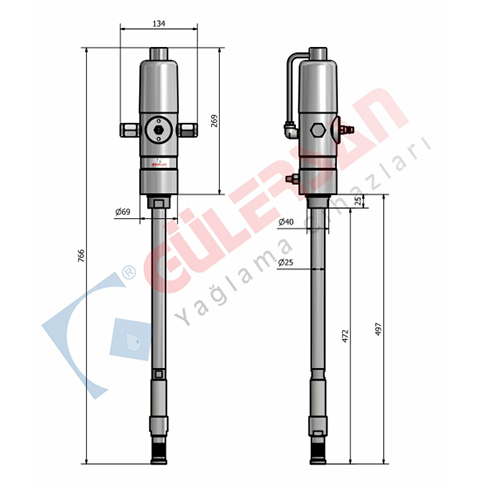 Air Operated Grease Pump 16 Kg – 2126