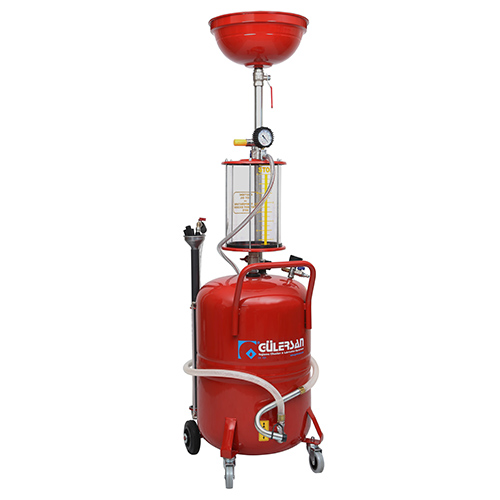 Air Operated Crankcase Oil Suction Pump with Funnel 80 Lt - 6500