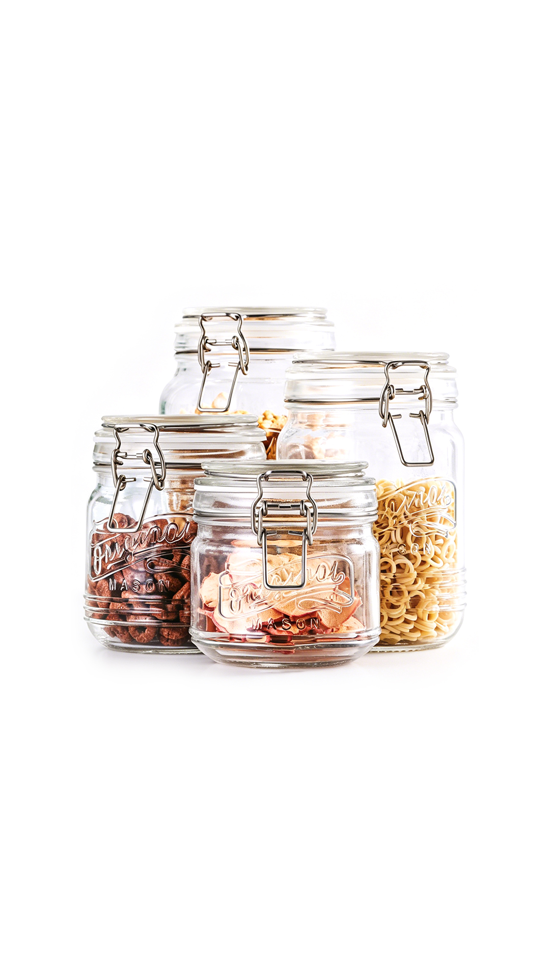 Glass Storage Canister with Lid for Food Storage and Kitchen Organization